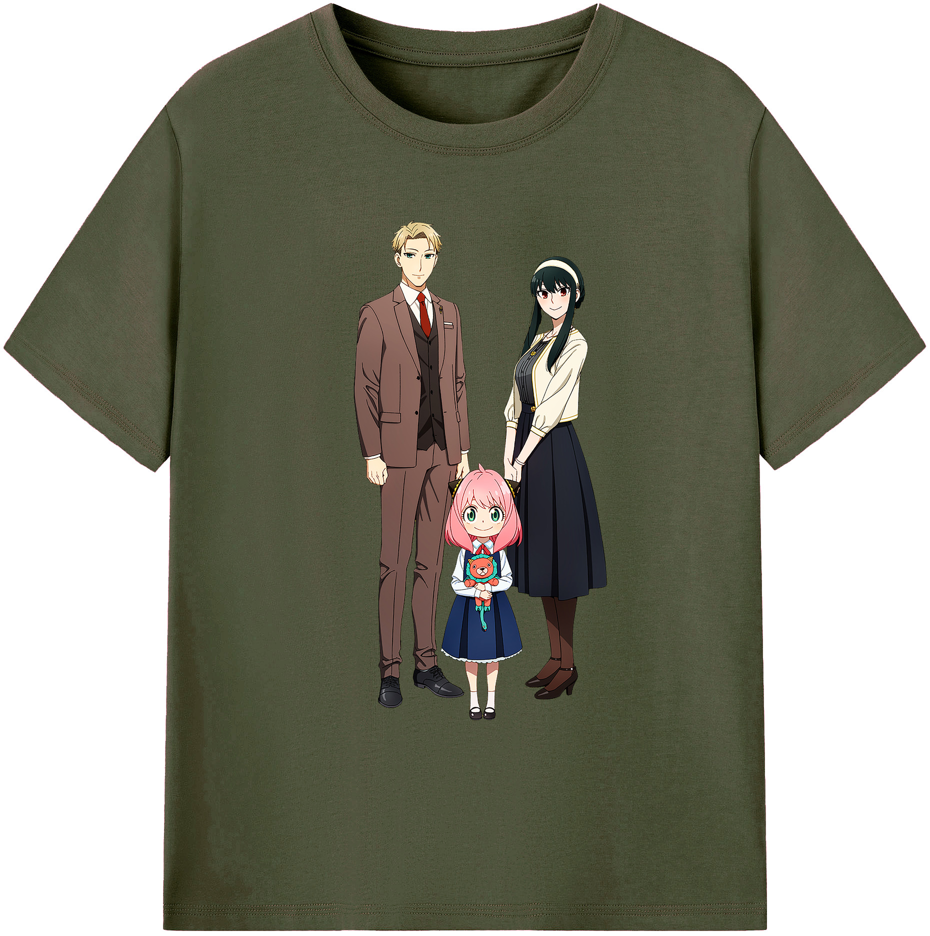 （画像用） SPY×FAMILY间谍家家酒 綿100％ メンズ半袖Tシャツ｜肌触りやわらか＆通気性